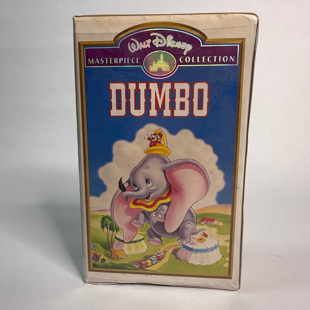 Walt Disney Masterpiece Collection Dumbo VHS 1995‎ Clamshell Case Animated Movie